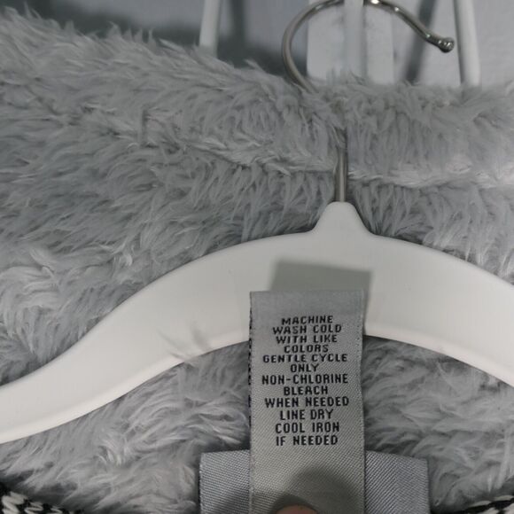 Catherines Cardigan Sweater Womens 2X Black Knit Cotton Blend 3/4 Sleeve Boho - Picture 9 of 10